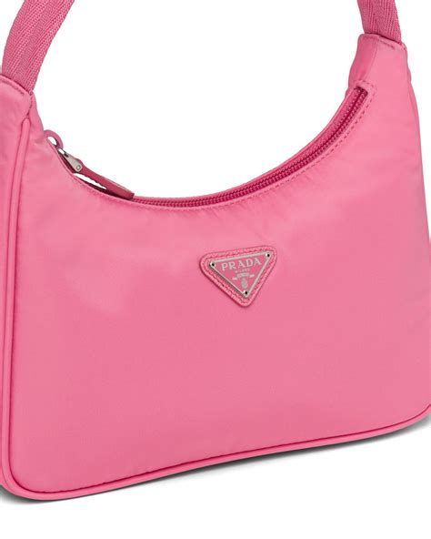 prada nylon bag pink|pink fluffy Prada bag.